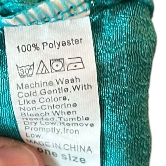 Teal Crochet Swim Cover-Up, OS - Picture 6 of 6